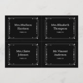 Mariage céleste noir Cartes de nom do-it-yourself (Devant)