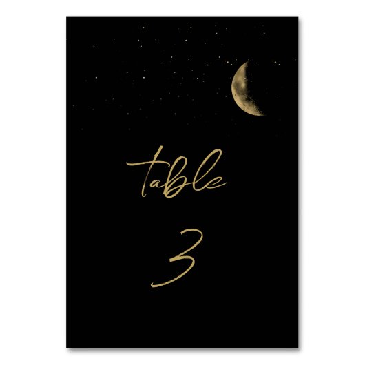 Mariage céleste noir Numéro de la table (Par défaut)