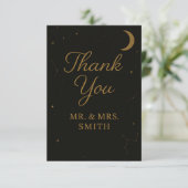 Mariage Celestial Elegant Noir & Or Merci (Debout devant)