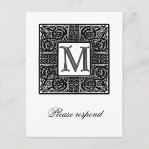 Mariage Celtique Monogrammé Argent RSVP