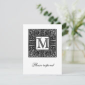 Mariage Celtique Monogrammé Argent RSVP (Debout devant)
