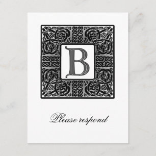Mariage Celtique Monogrammé Argent RSVP