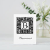 Mariage Celtique Monogrammé Argent RSVP (Debout devant)
