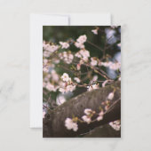 Mariage cerise en fleurs RSVP (Dos)