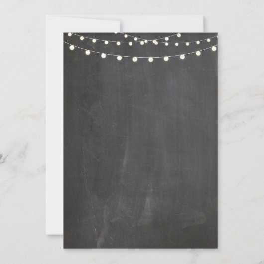 Mariage Chalk Fall in Love Wreath Party Invitation (Dos)