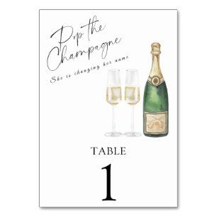Mariage champenois - numéro de table de mariage
