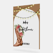 Mariage champêtre rose floral cowboy (Angle)