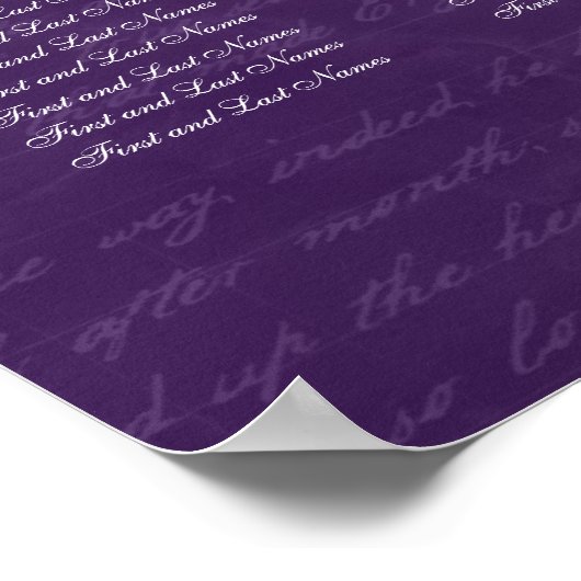 Mariage Chandelier de tableau de siège violet (Coin)