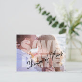 Mariage changement de plan photo faire-part modern (Debout devant)