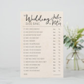 Mariage Chaussure Jeu Questions Papier Rustique (Debout devant)