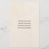 Mariage Chaussure Jeu Questions Papier Rustique (Dos)