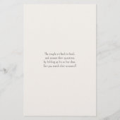 Mariage Chaussure Jeu Questions Papier Rustique (Dos)