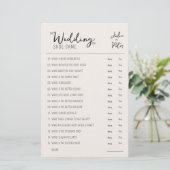 Mariage Chaussure Jeu Questions Papier Rustique (Debout devant)