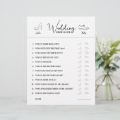 Mariage Chaussure Questions Jeu papier noir et bla (Debout devant)