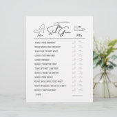 Mariage Chaussure Questions Jeu papier noir et bla (Debout devant)