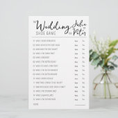 Mariage Chaussure Questions Jeu papier noir et bla (Debout devant)