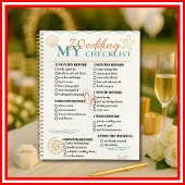 Mariage Checklist Planner Moderne Elegant BEACH
