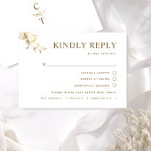 Mariage Chic Blanc et Or avec/sans Repas RSVP