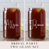 Mariage chic de soirée Bachelorette à script blanc