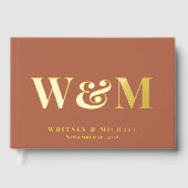 Mariage Chic Monogramme Terracotta (Recto)