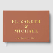 Mariage Chic Monogramme Terracotta (Recto)