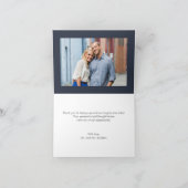 Mariage chic nautique Carte de remerciements (Intérieur)