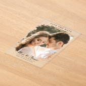 Mariage Chic Photo Moderne de Faire-Part (Poser)