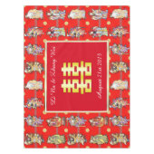 mariage chinois bonne chance nappe (Devant)