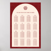 Mariage chinois floral 16 Tableau de siège (Devant)