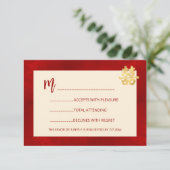 Mariage chinois RSVP Red Modern (Debout devant)