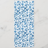 Mariage Chintz Blue & White Floral Ditsy Menu (Dos)