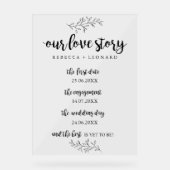 Mariage chronologique de l'histoire d'amour (Recto)