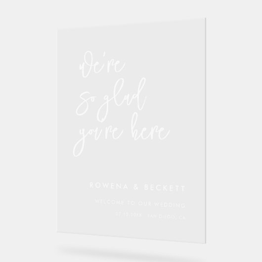 Mariage clair contemporain Tellement content que t (Angle)