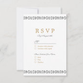 Mariage classique classique élégant RSVP (Devant)