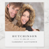 Mariage classique élégant Favoriser Étiquettes de (Étiquettes simples)