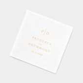 Mariage Classique Élégant Monogramme (Gauche)