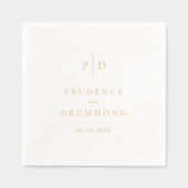 Mariage Classique Élégant Monogramme (Recto)