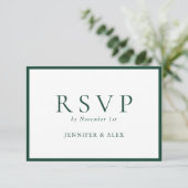 Mariage Classique Élégant Traditionnel Rsvp (Debout devant)