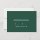 Mariage Classique Élégant Traditionnel Rsvp (Dos)