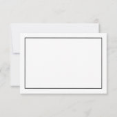 Mariage classique simple élégance RSVP (Dos)