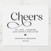 Mariage classique Sparkling Étiquette de vin (Étiquettes simples)