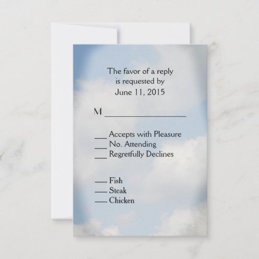 Mariage cloud RSVP (Devant)