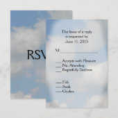 Mariage cloud RSVP (Devant / Derrière)