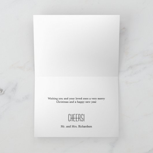 Mariage Collage Carte photo de vacances (Intérieur)