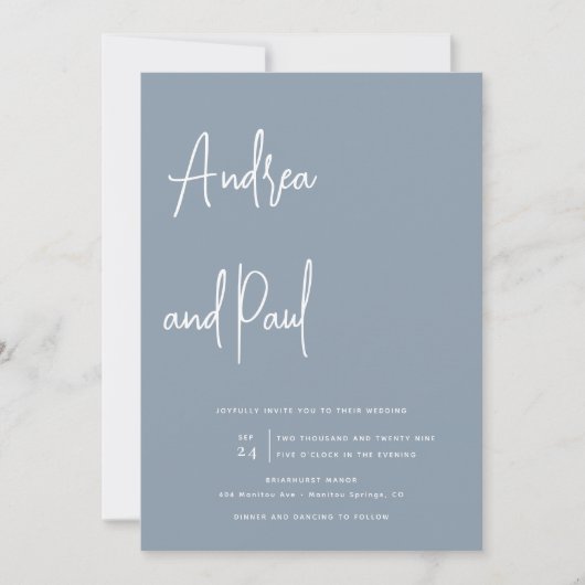 Mariage Collage Photo | Invitations Code Qr (Devant)