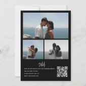 Mariage Collage Photo | Invitations Code Qr (Dos)