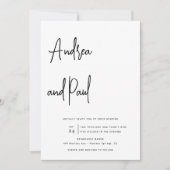 Mariage Collage Photo | Invitations Code Qr (Devant)