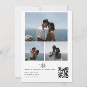 Mariage Collage Photo Invitations Code Qr