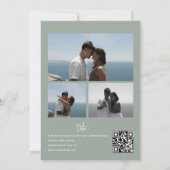 Mariage Collage Photo | Invitations Code Qr (Dos)