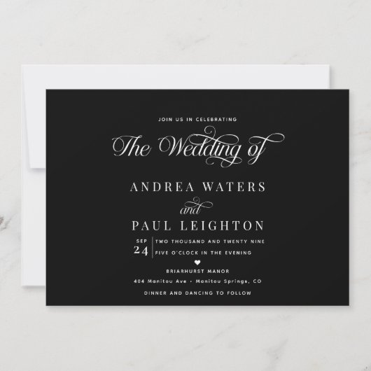Mariage Collage Photo | Invitations Code Qr (Devant)